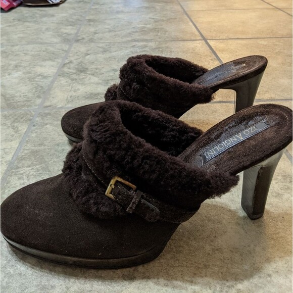 ENZO ANGIOLINI Eastercero Brown Suede Fur
Mules 7 - Picture 1 of 12